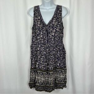 Rebecca Taylor floral V-neck sleeveless dress M